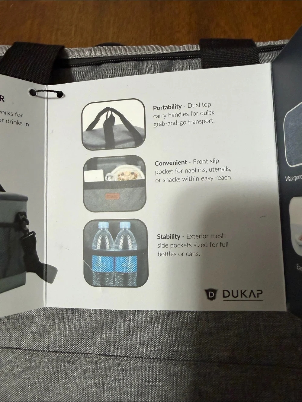 Gray Travel Duffle Bag for Men